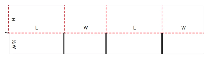 HSC 0200 flat die-line