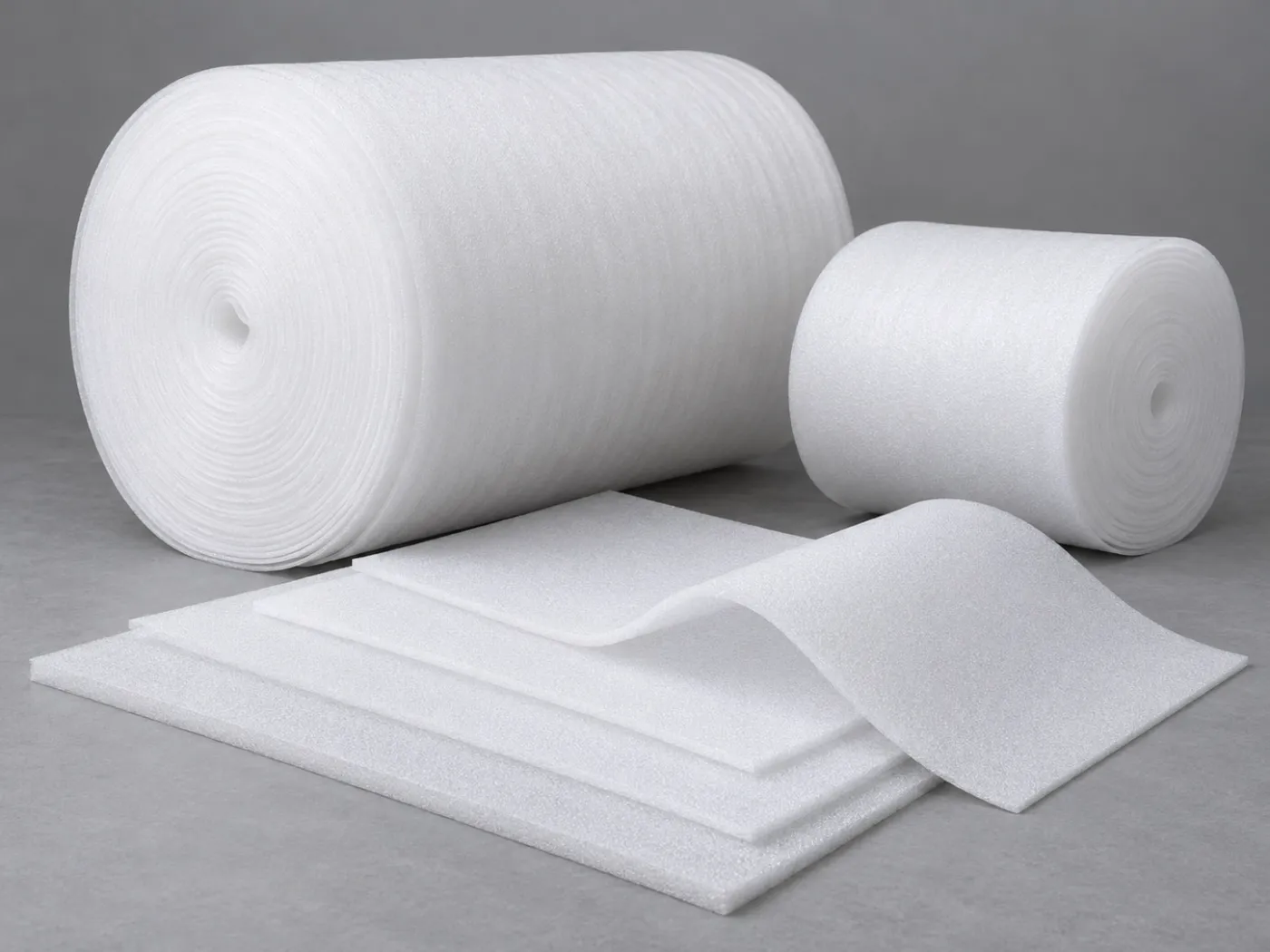 PE foam rolls and sheets